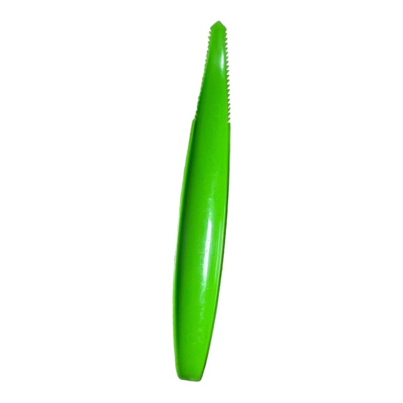 Tupperware Vintage 885-2 Green Lettuce Corer Gadget Serrated Plastic Knife - Picture 1 of 2